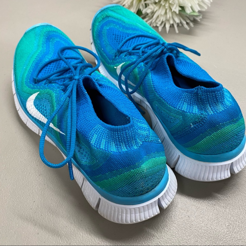 Nike Free Flyknit 5.0 Sneaker Shoe Sofsole W Sz 11 - Picture 4 of 6